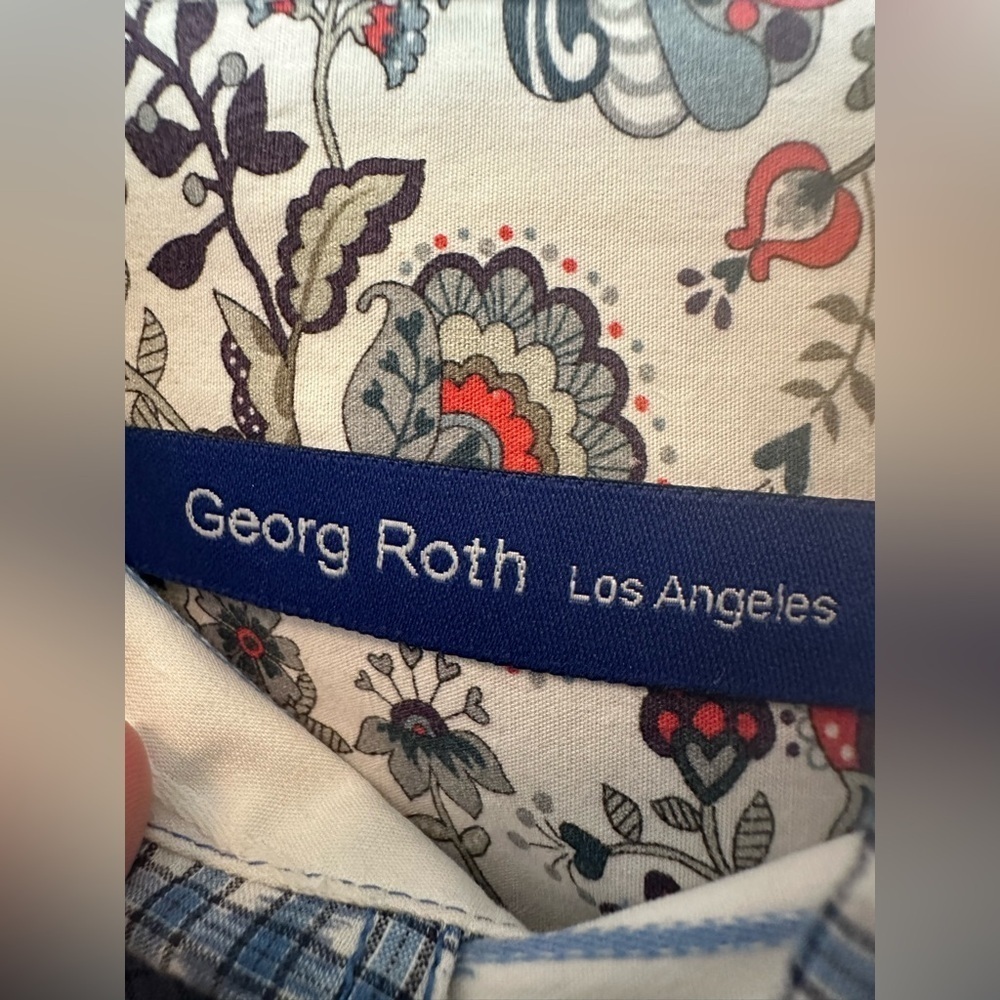 George Roth LA Blue Long sleeved button down, XL - Picture 7 of 13